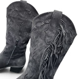 Cowboystiefel "Schwarz" Stiefeletten