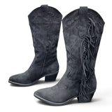 Cowboystiefel "Schwarz" Stiefeletten