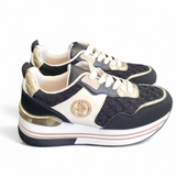 Sneaker "Schwarz/Beige/ Gold