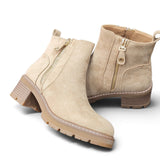 Stiefeletten Beige Schuhe