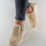 Sneaker Barbara Gold Beige Neu